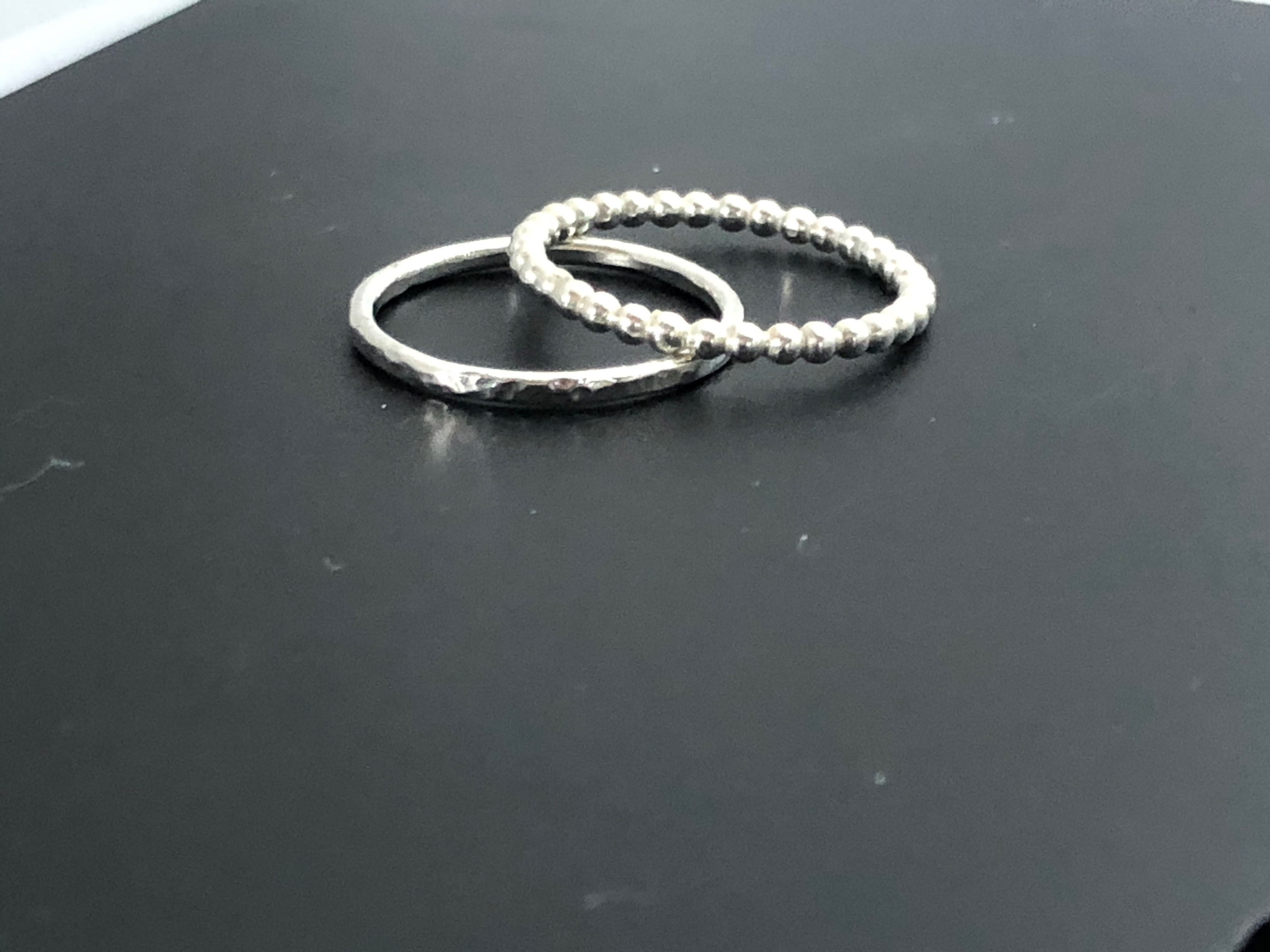 Set of 2 stacking rings