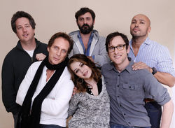 Avec l'équipe de tournage de "Wrong"