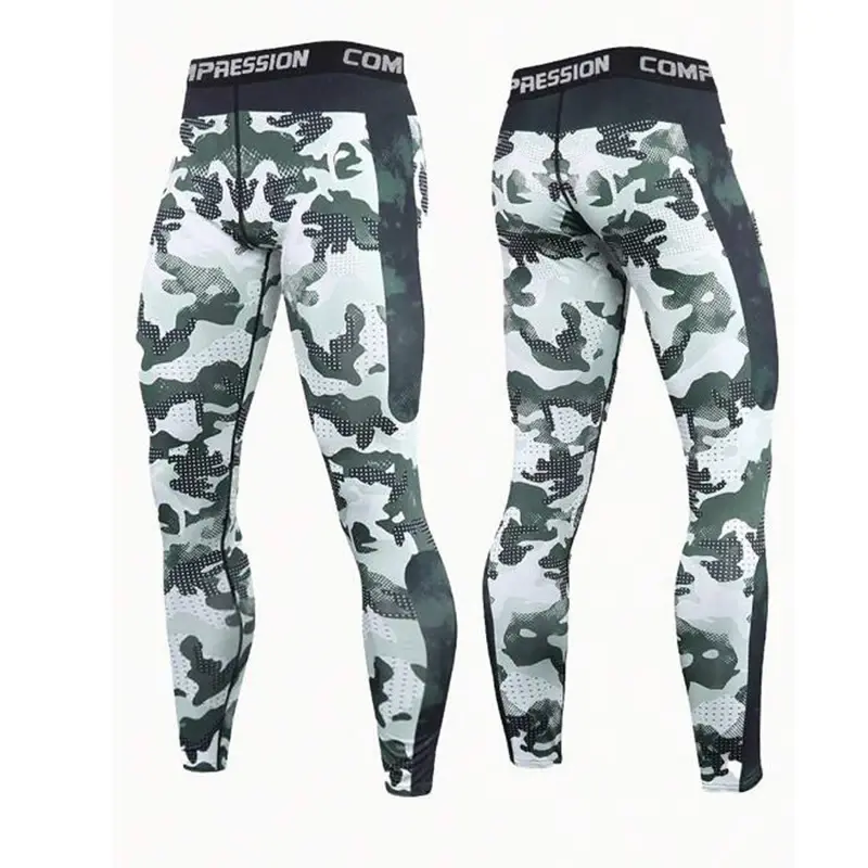 Thumbnail: Men's Compression Pants Men Sportswear Training Legging Gym Skinny Trousers