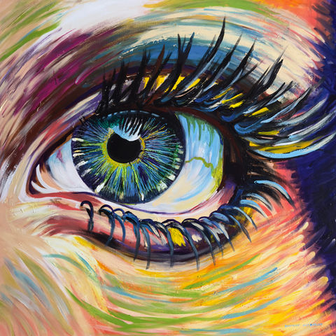 Handgemaltes Auge in Acryl - Beatrice Gutberlet, Gaggenau