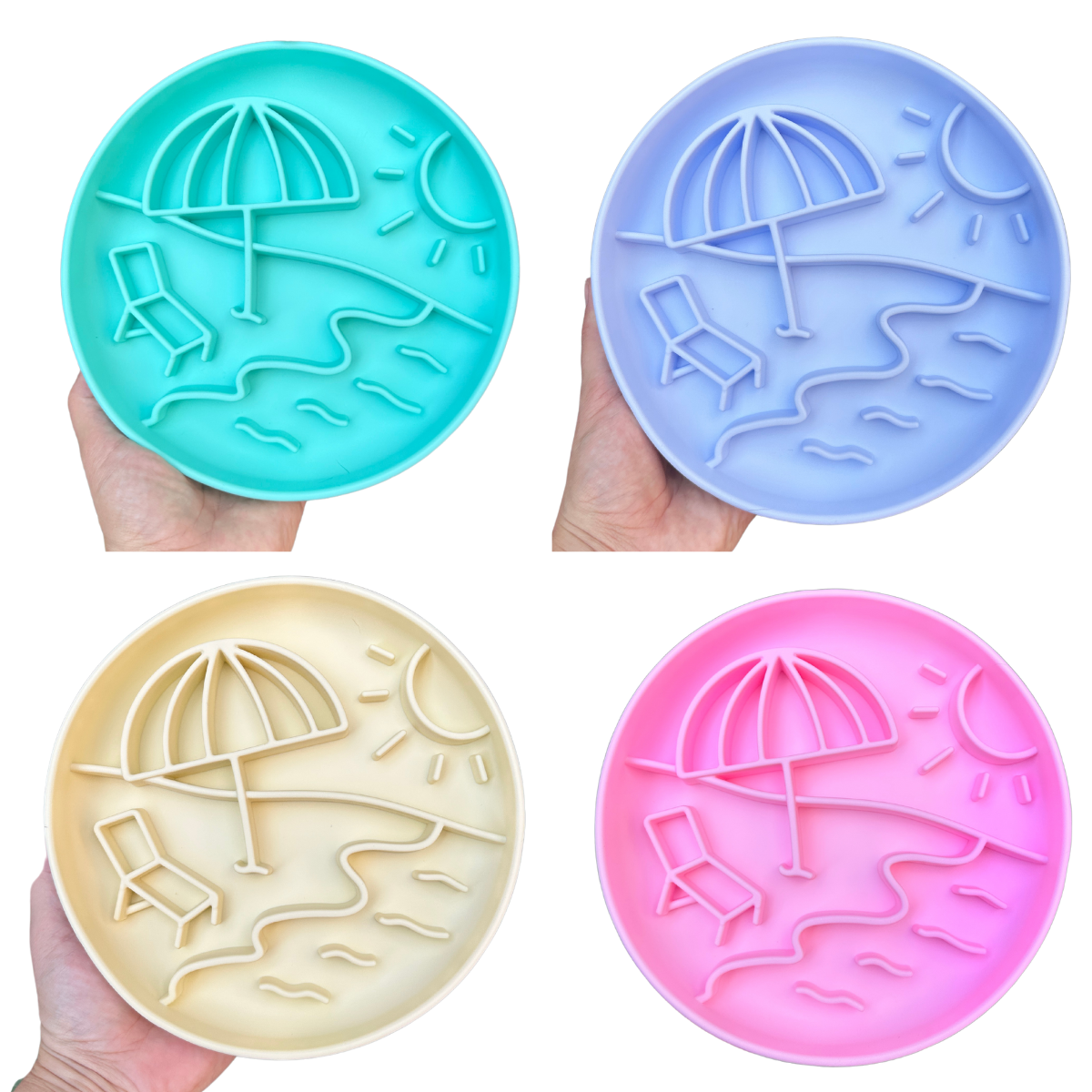 Seaside Snackers Silicone Slow Feeder Bowl