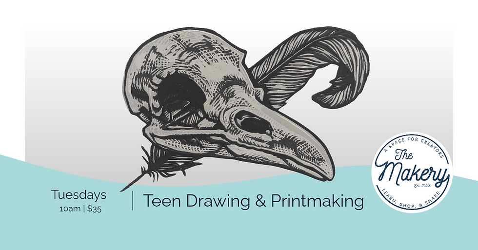 Teen Drawing and Printmaking Class