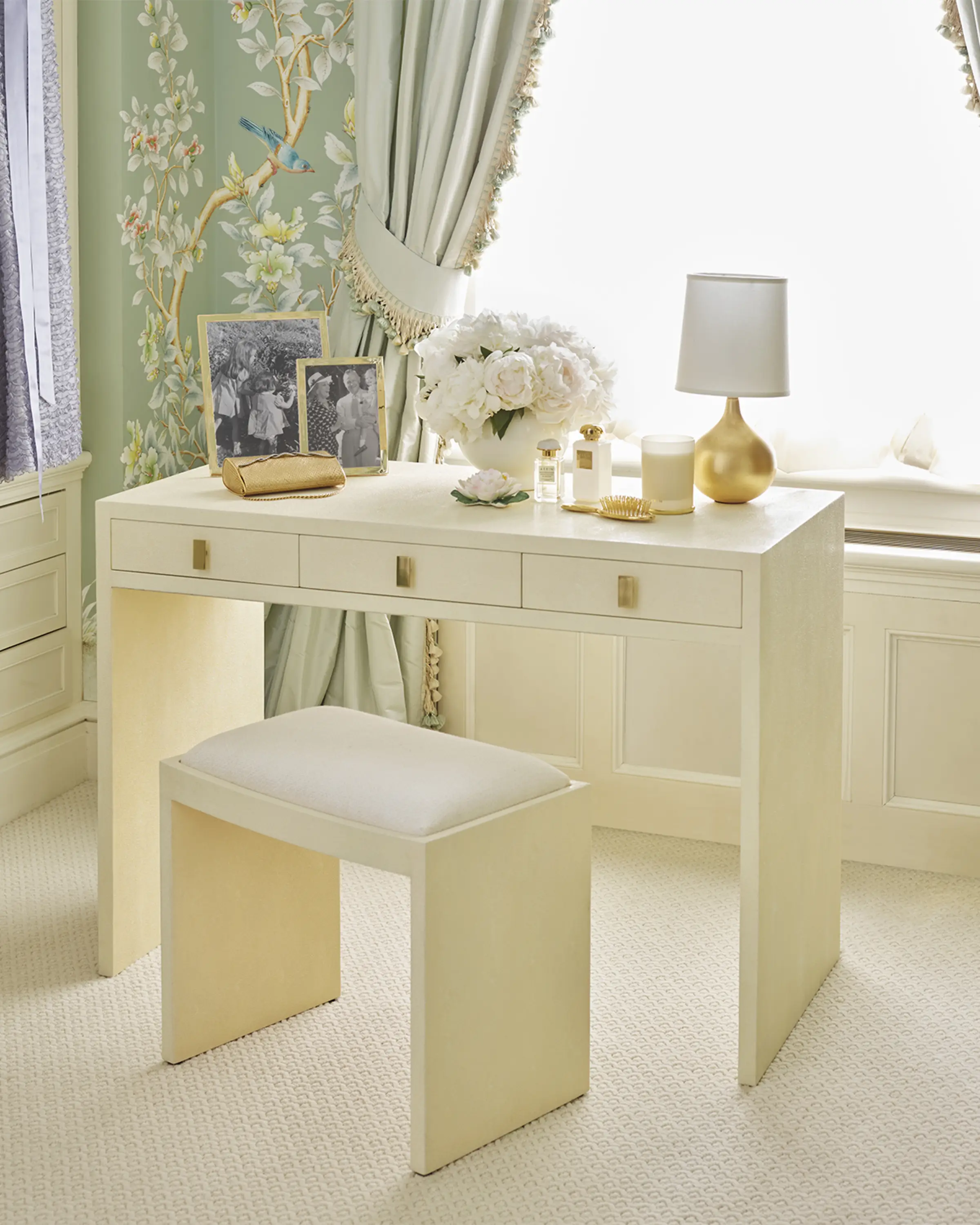 Aerin Shagreen Vanity and Stool.webp