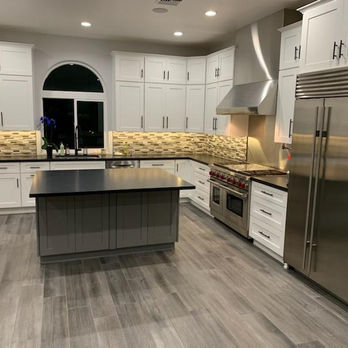 Modern kitchen design with stainless steel appliances