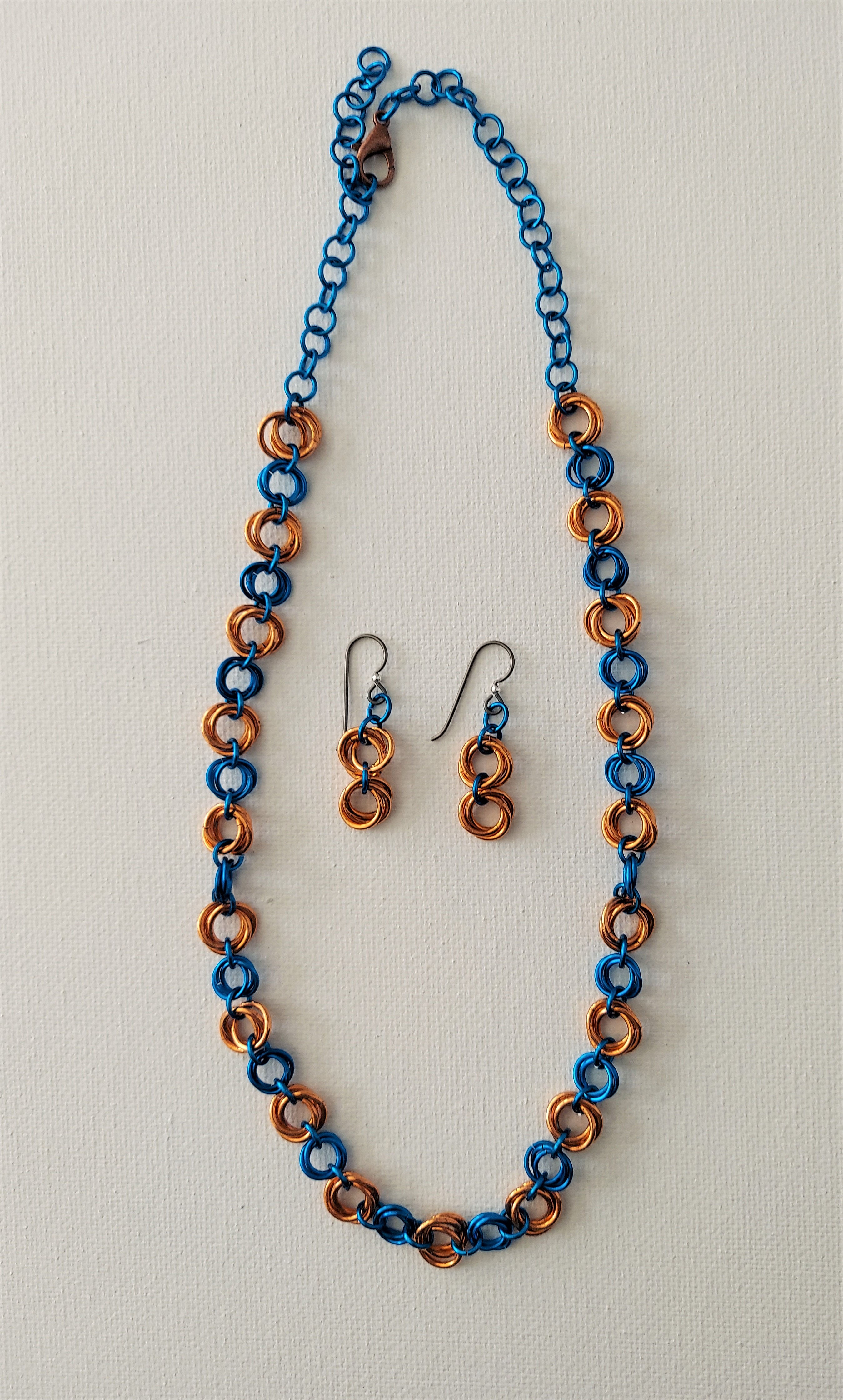 Copper and turquoise set