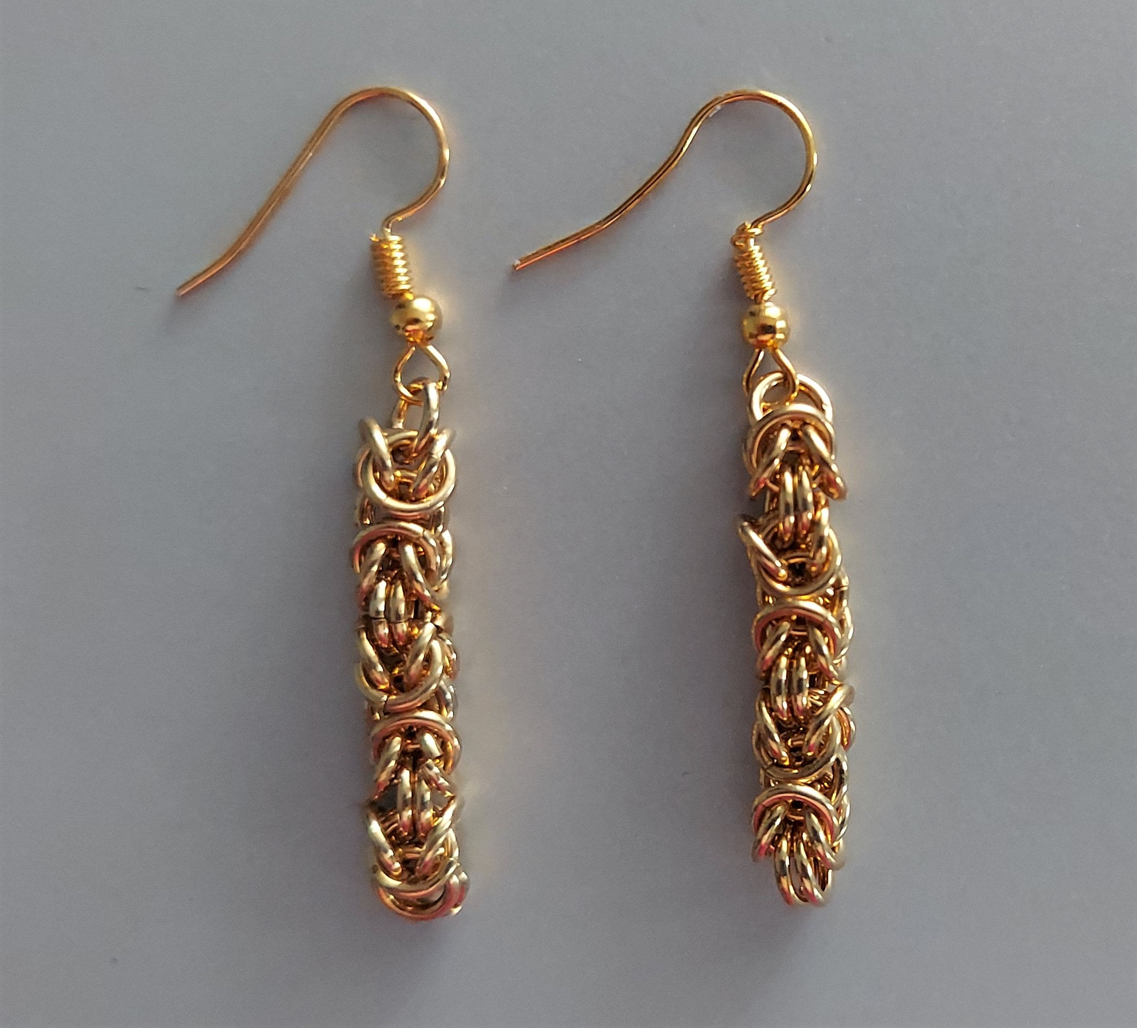 Byzantine earrings in NuGold