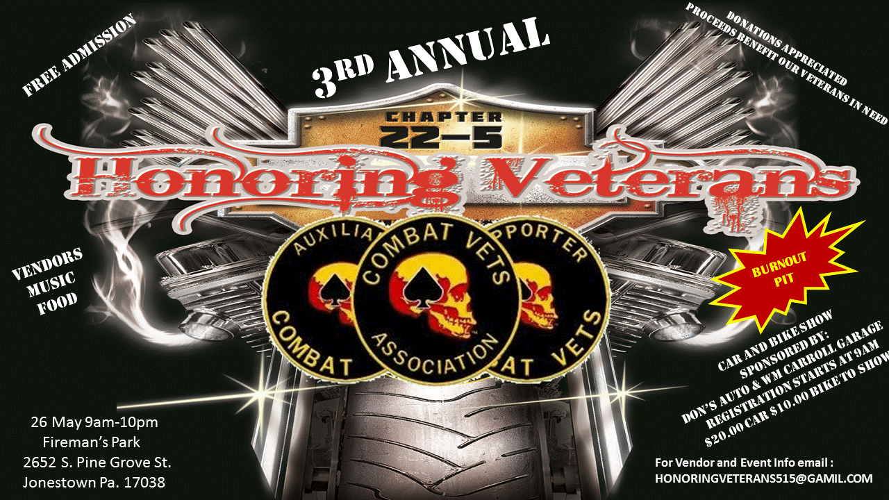 3rd Annual Chapter 22-5 Honoring Veterans