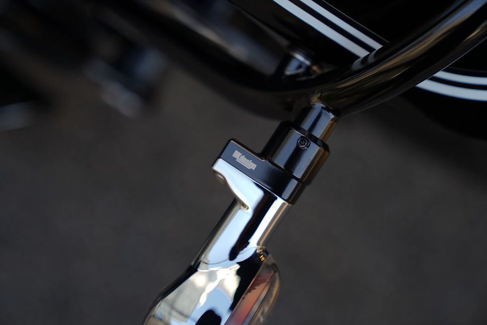 Thumbnail: DKdesign - BMW R18 Homage Solo Seat Turn Signal Brackets