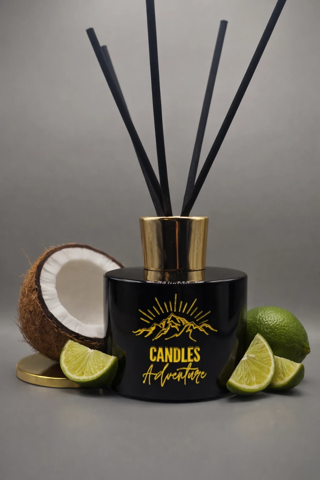 Diffuseur à bâtonnets Coco & Citron Vert – Candles Adventure