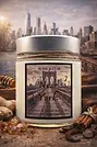 Bougie artisanale New York Cuir et Boisé Candles Adventure