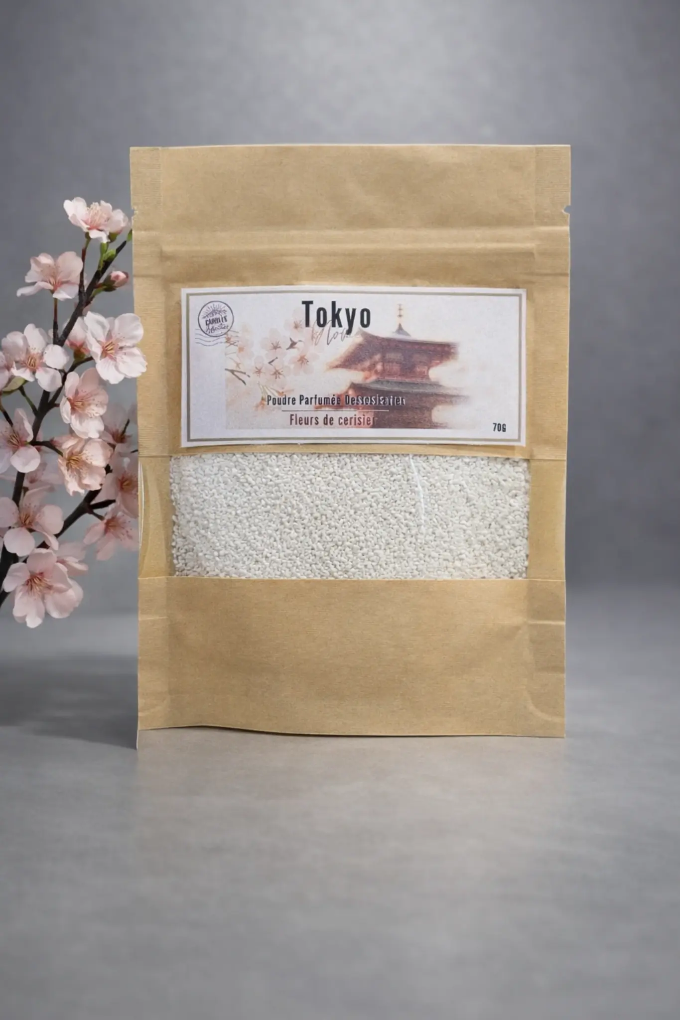 poudre parfumee pour aspirateur fleur de cerisier bicarbonate ambiance maison