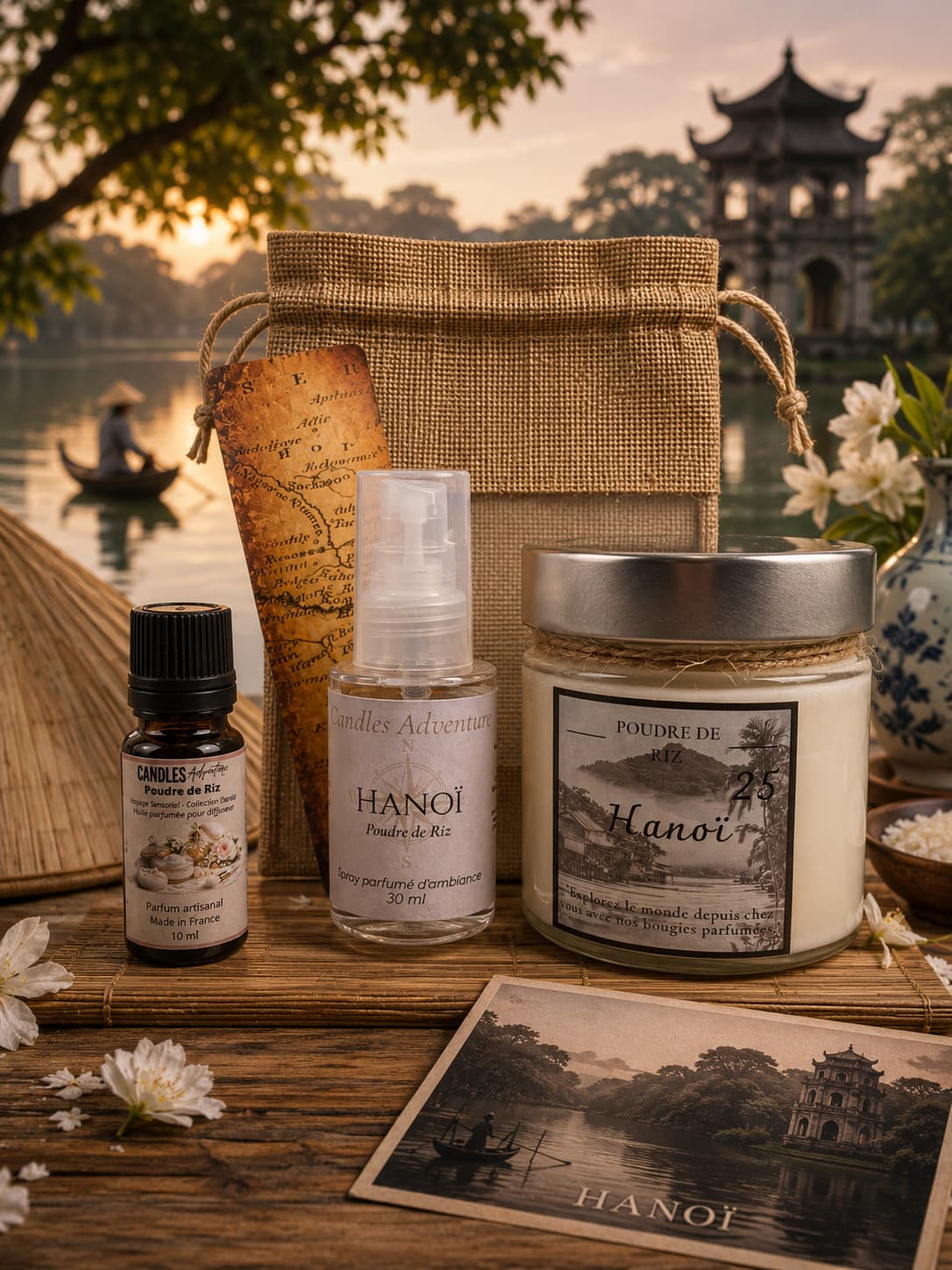 Coffret voyage olfactif de bougies Candles Adventure