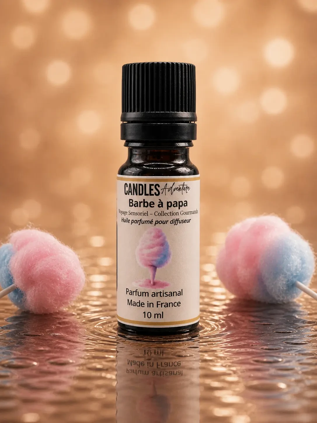 Huile parfumée Barbe à Papa 10 ml Candles Adventure pour diffuseur ultrasonique