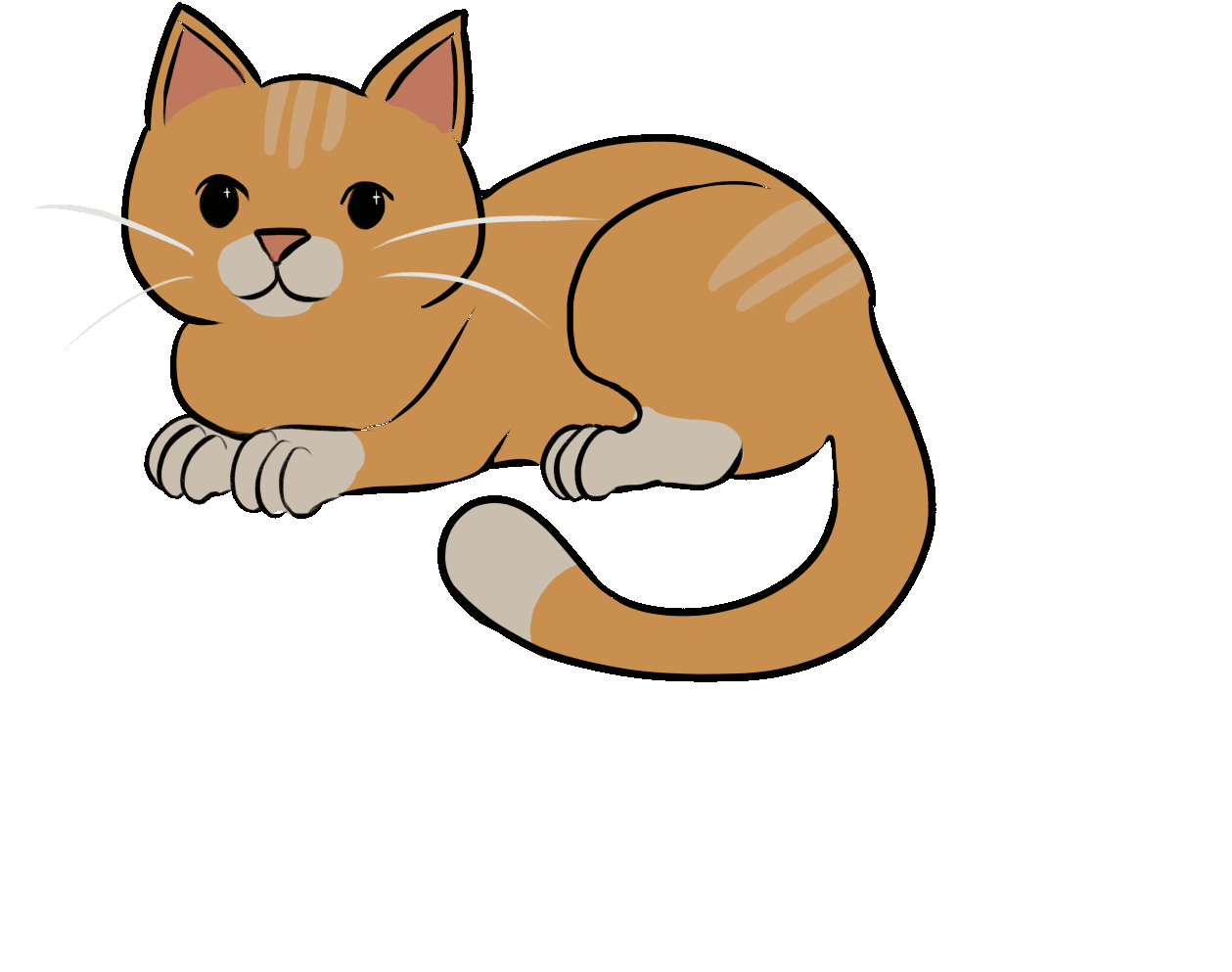 Zeichnung einer Katze