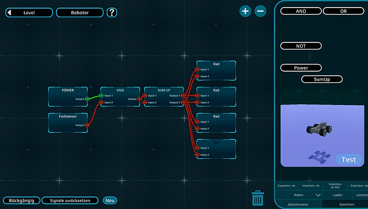 Bildschirmaufanhme aus iRobot Factory