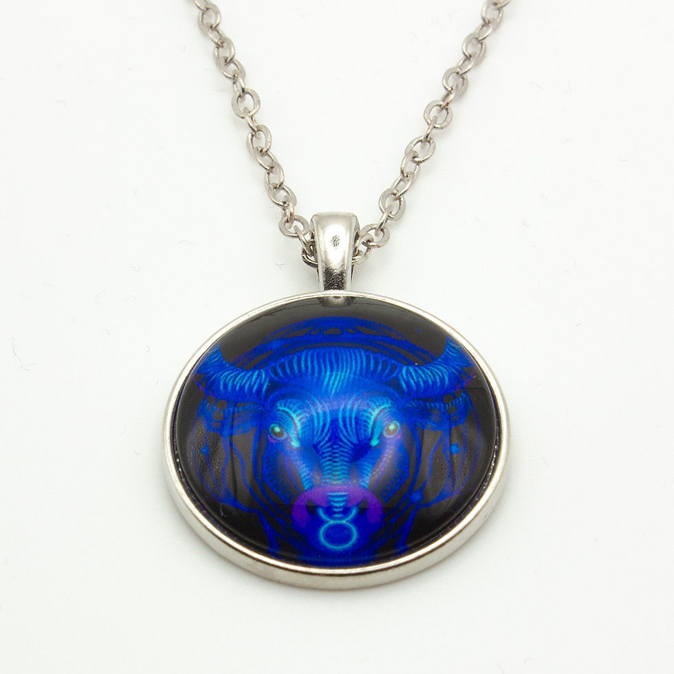 Miniature : Collier astral avec signe du zodiaque et boîte cadeau