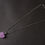 Thumbnail: Trendy Lovely Crystal Purple Heart Jewelry