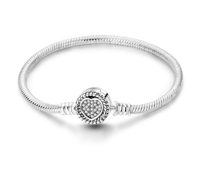 Brazalete Broche Lazo de Corazón