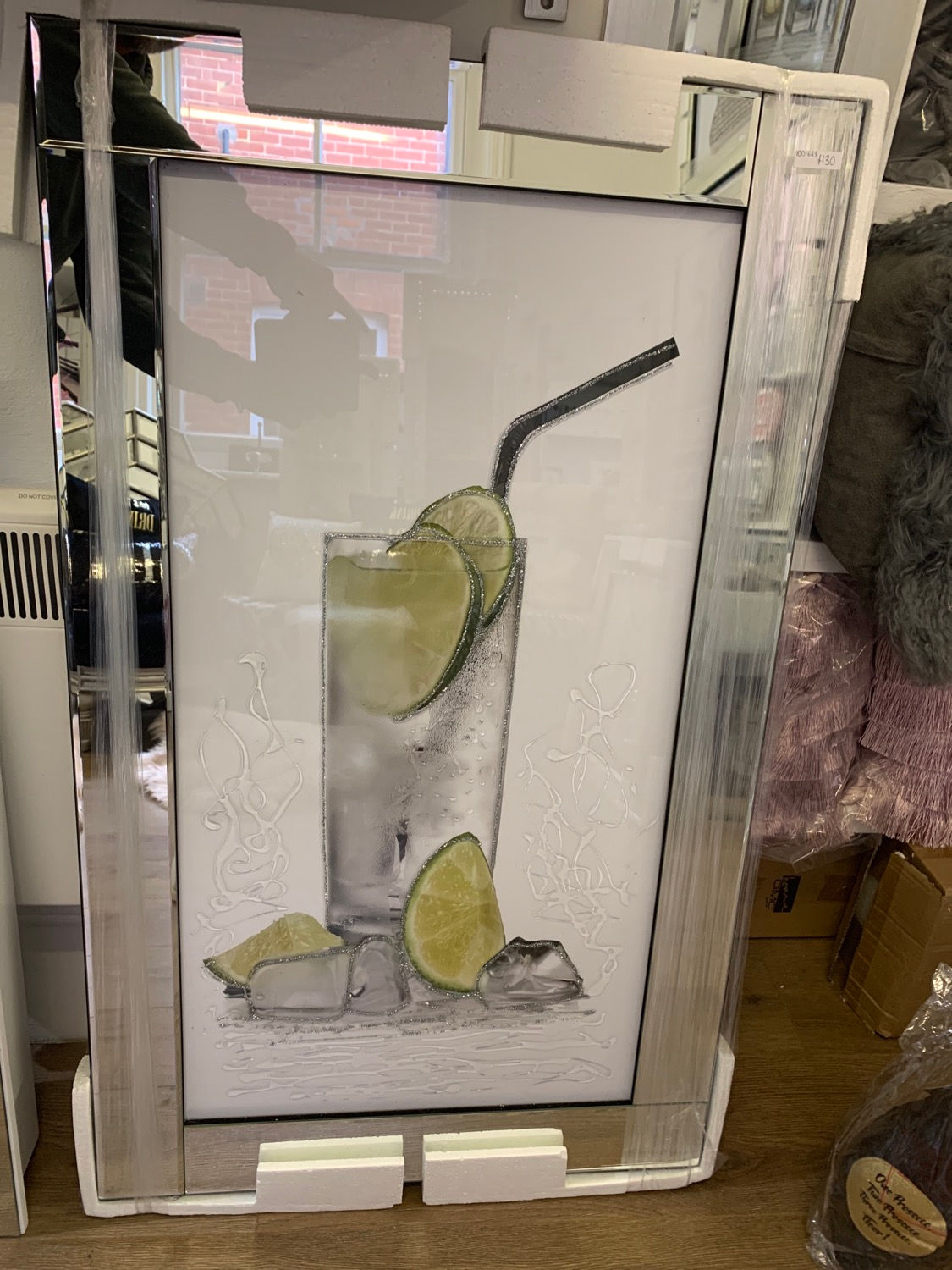 Gin & Tonic on Mirrored Frame