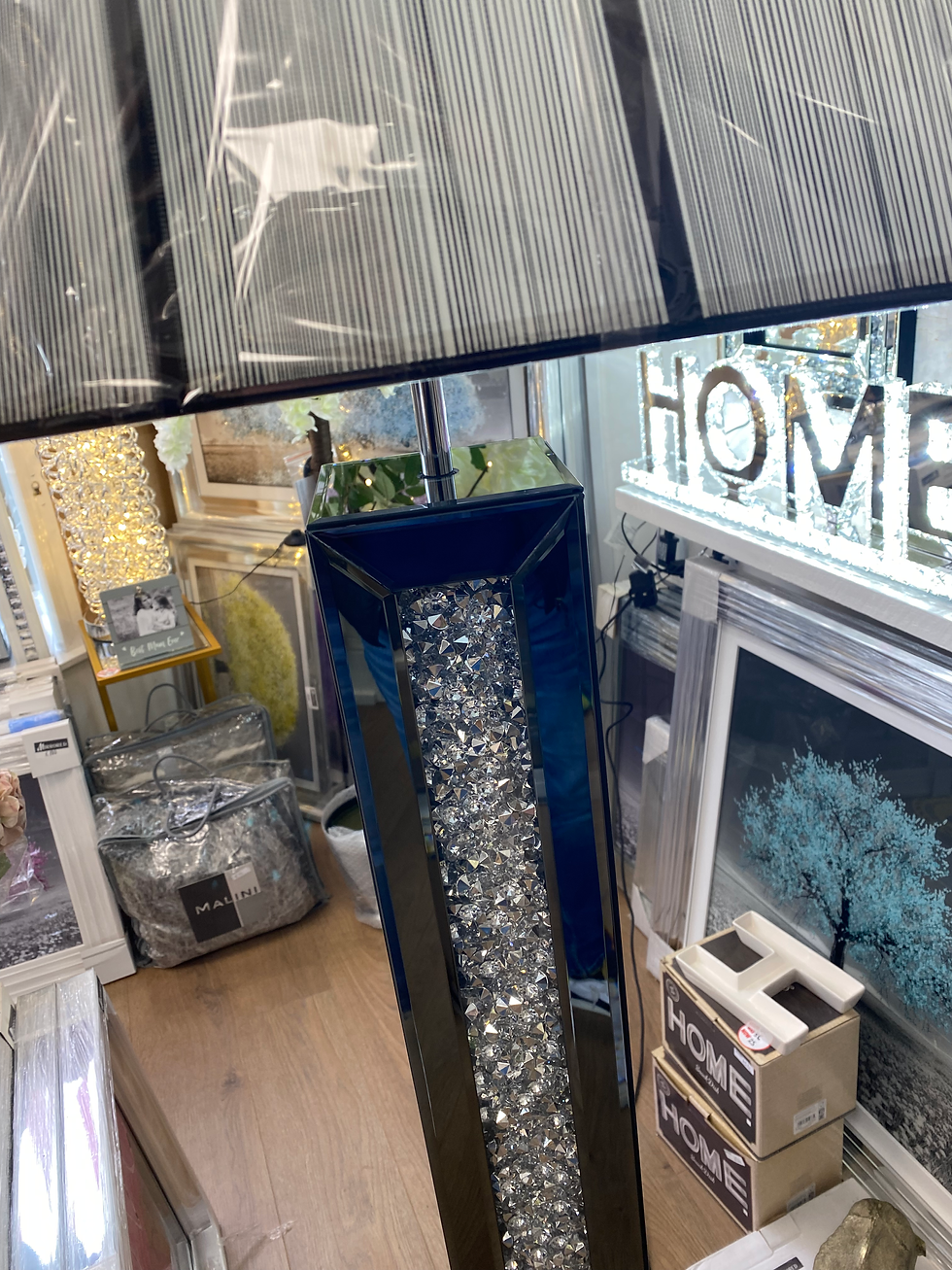 Thumbnail: Crushed Diamond Smoked Floor Lamp