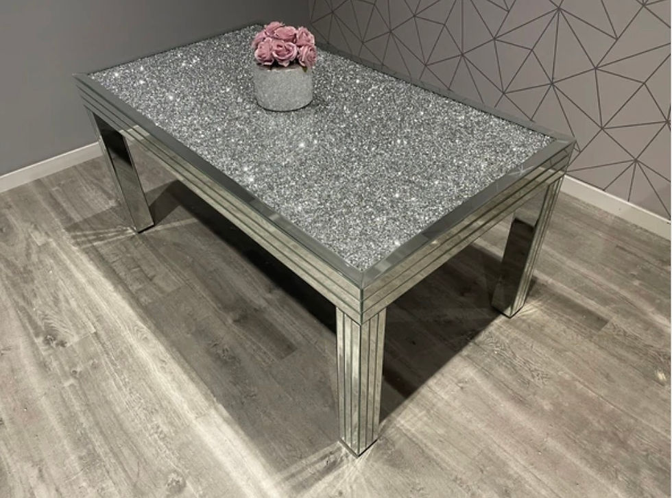 Thumbnail: Crushed Diamond Top Dining Table 