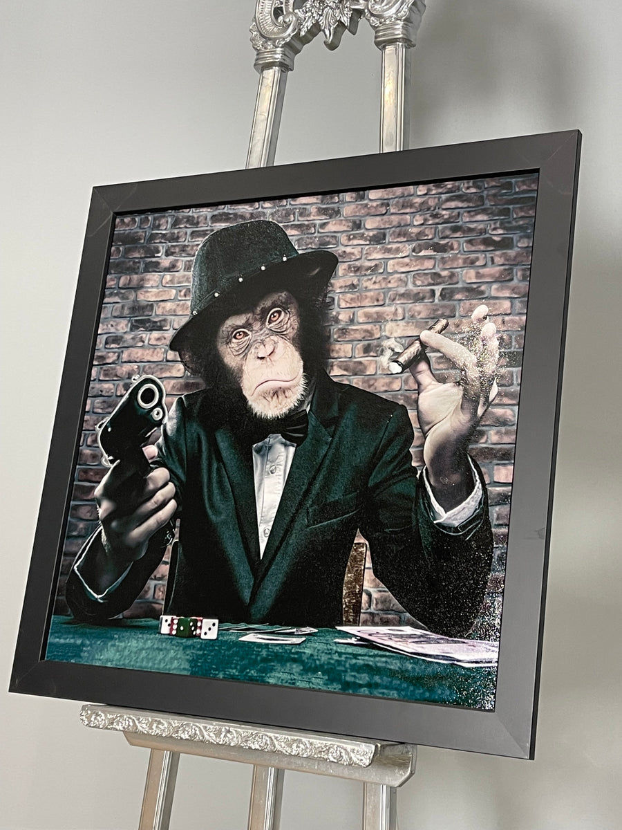 Gangster monkey  85x85 cms 