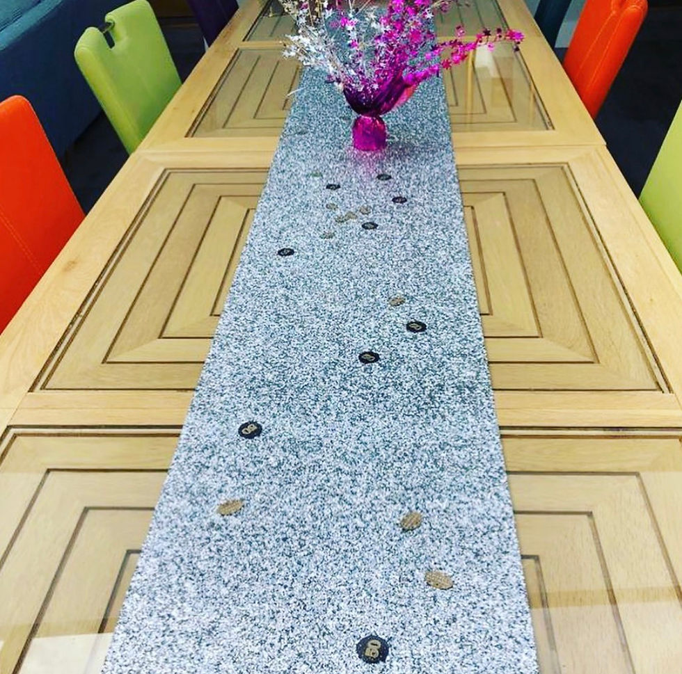 Thumbnail: Silver Glitter Table Runner 