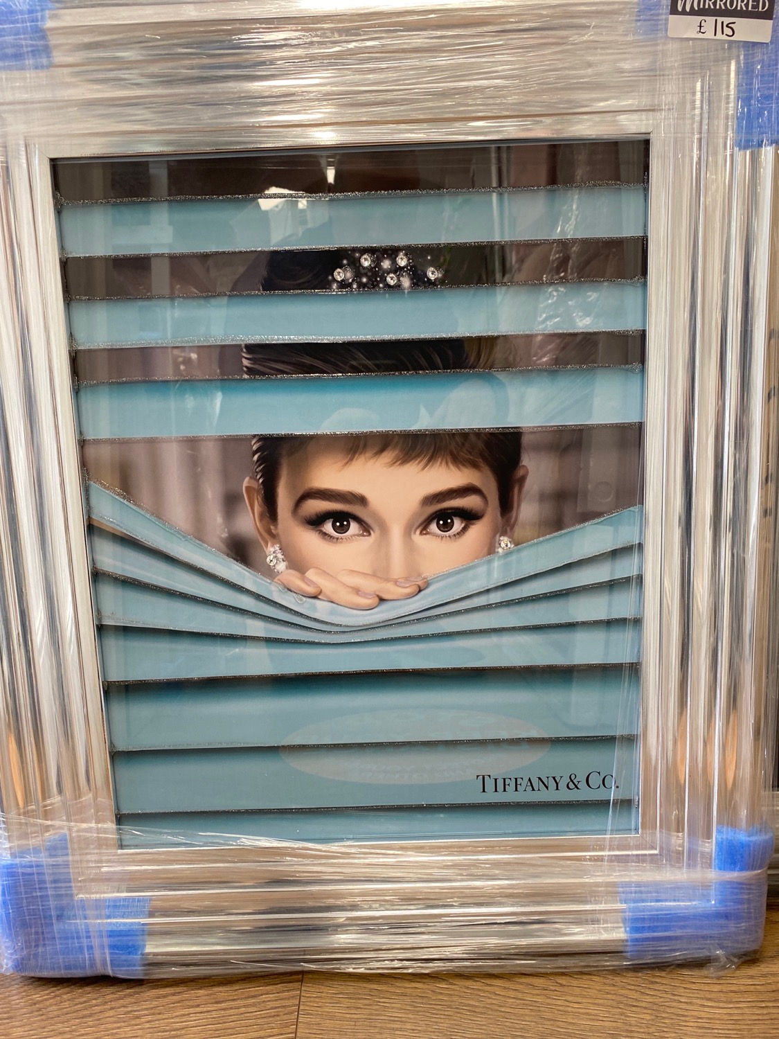 Audrey Peaking on Chrome Step Frame 65x55cm