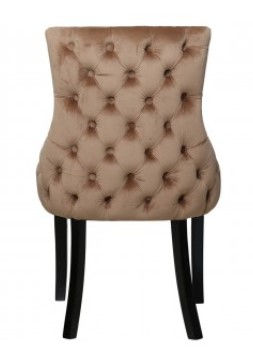 Thumbnail: Champagne Tufted Back Dining Chair