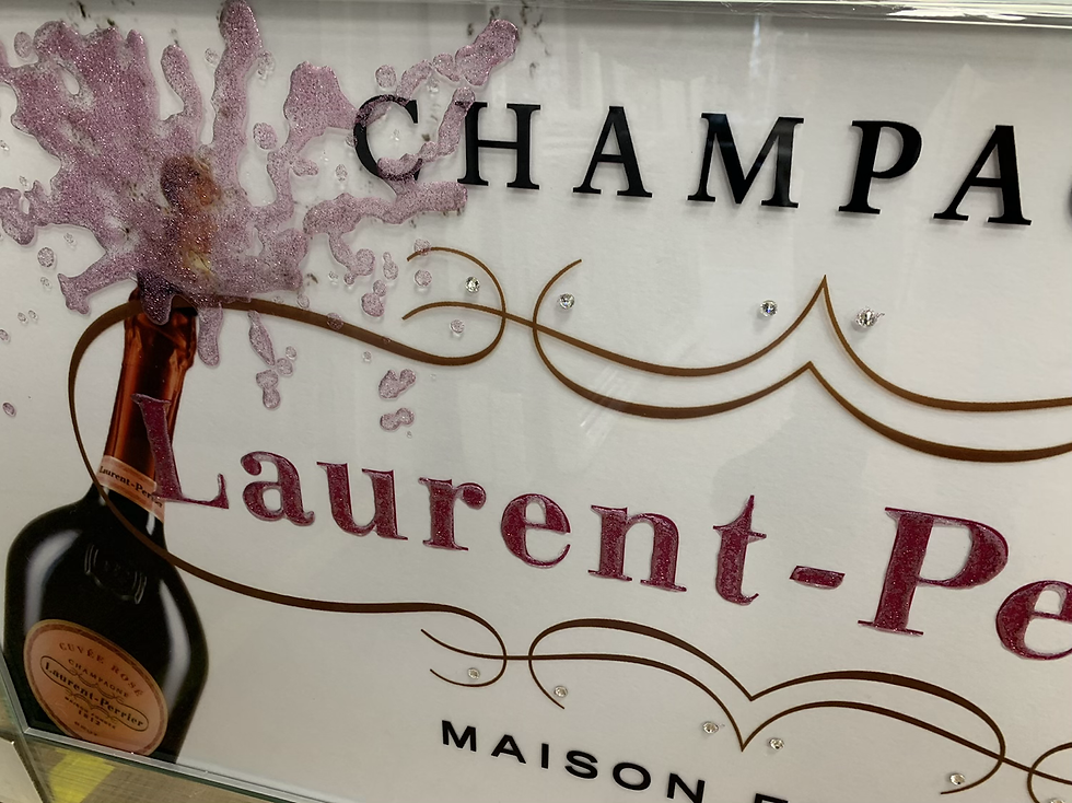 Thumbnail: Laurent Perrier on Mirrored Frame 115x65cm