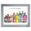 Thumbnail: I Can Gin A Rainbow on Chrome Stepped Frame 95x75cm