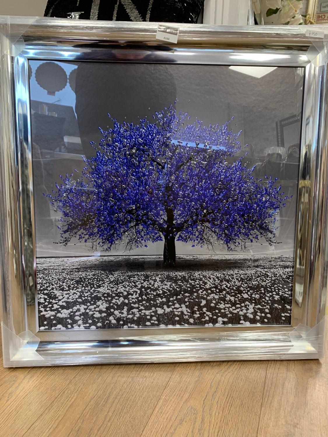 Blue Cherry Tree 75x75cm