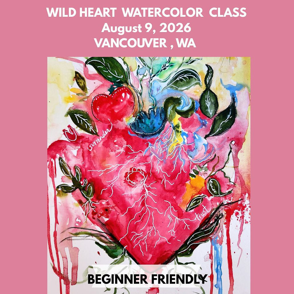 Wild Heart Watercolor Class