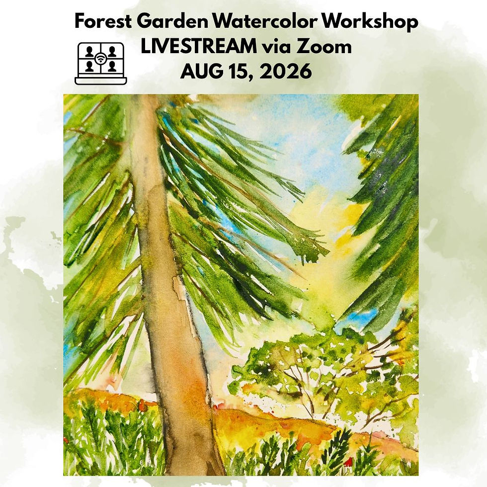 Forest Garden Watercolor Workshop