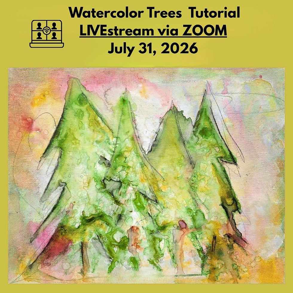 Watercolor Trees LIVEstream Tutorial