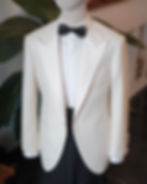 White tux - Full canvas construction by us Fabric from Vitale Barberis Canonico