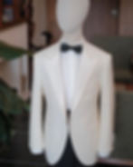White tux - Full canvas construction by us Fabric from Vitale Barberis Canonico