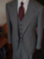 Vitale Barberis Canonico Pinstripe three-piece suit Full canvas construction by Pham Brothers
