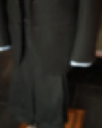 Moss green, three-piece flannel suit. Fabric from Drago Spa Full canvas construction by Pham Brother