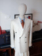 Ivory suit - Fabric from Loro Piana Full lined Cupro from Bemberg Full canvas construction by Pham