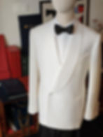 White Tux - Caccioppoli Napoli Full lined cupro from Bemberg Full canvas construction by Pham Broth