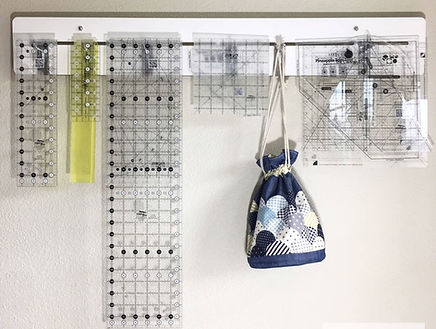Ruler RAck with quilt rulers