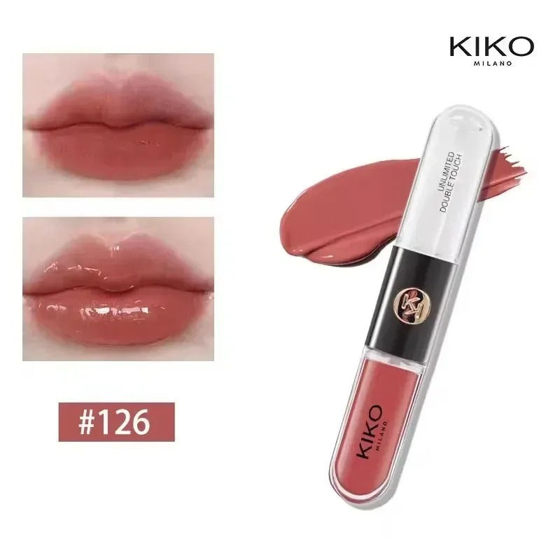 Thumbnail: Fashion Kiko 3D Double Headed Lipstick Transparent Mirror Lip Gloss Non Fading N