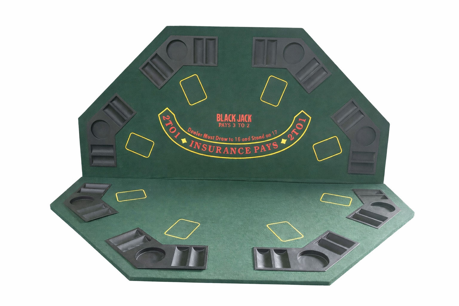 🎰 Las Vegas CA-303 – Αναδιπλούμενο Οκτάγωνο Τραπέζι Poker / Blackjack 120 εκ.