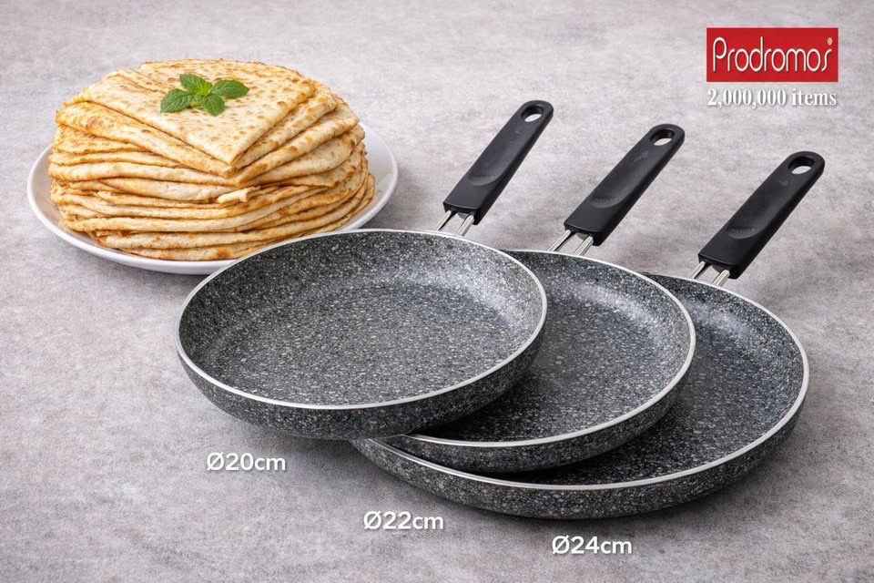 Μικρογραφία: Τηγάνια Κρέπας  20cm – 22cm – 24cm | Αντικολλητικά επίστρωσης πέτρας με Inductio