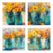 Bouquet en lumière – Planches à découper fleuries 💐