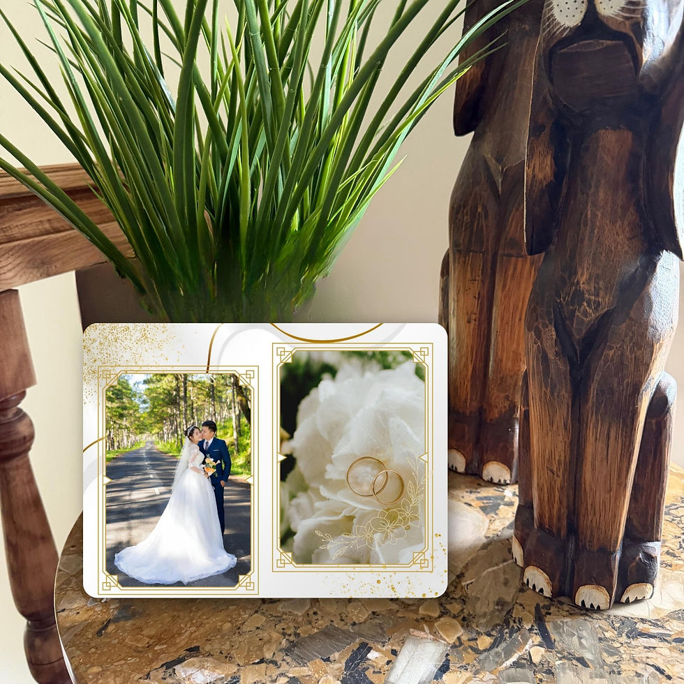 Miniature : Plaque aluminium personnalisée mariage – Souvenir unique