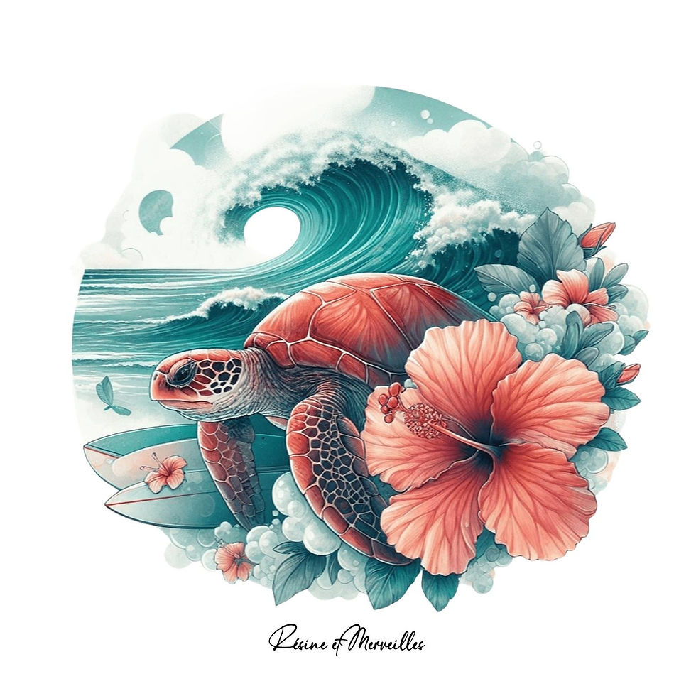 Thumbnail: Pochette personnalisable - Tortue