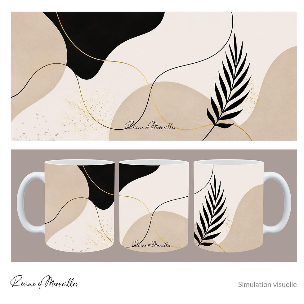 Miniature : Coffret 4 mugs minimalistes élégants – Collection Signature cadeau femme