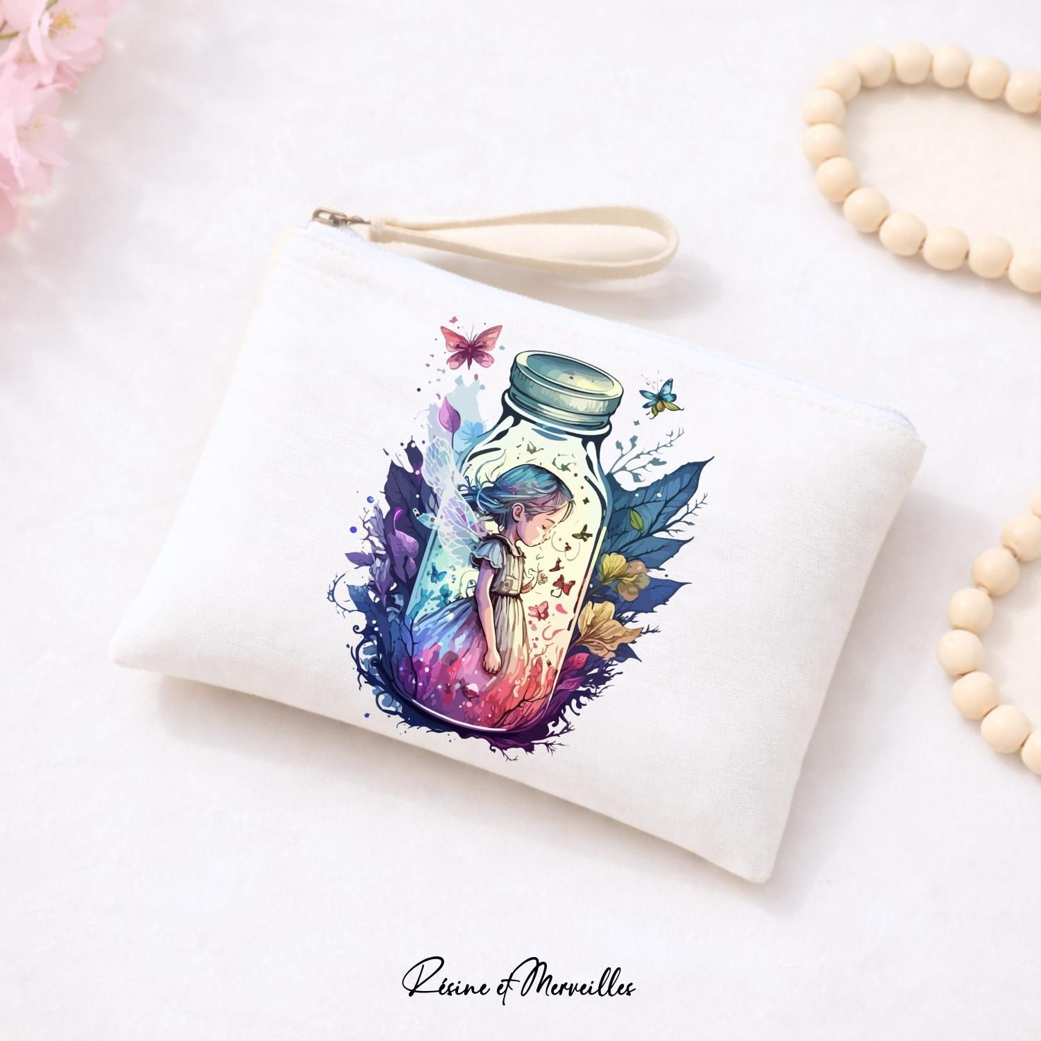 Pochette personnalisable bag féerique – illustrations magiques et poétiques